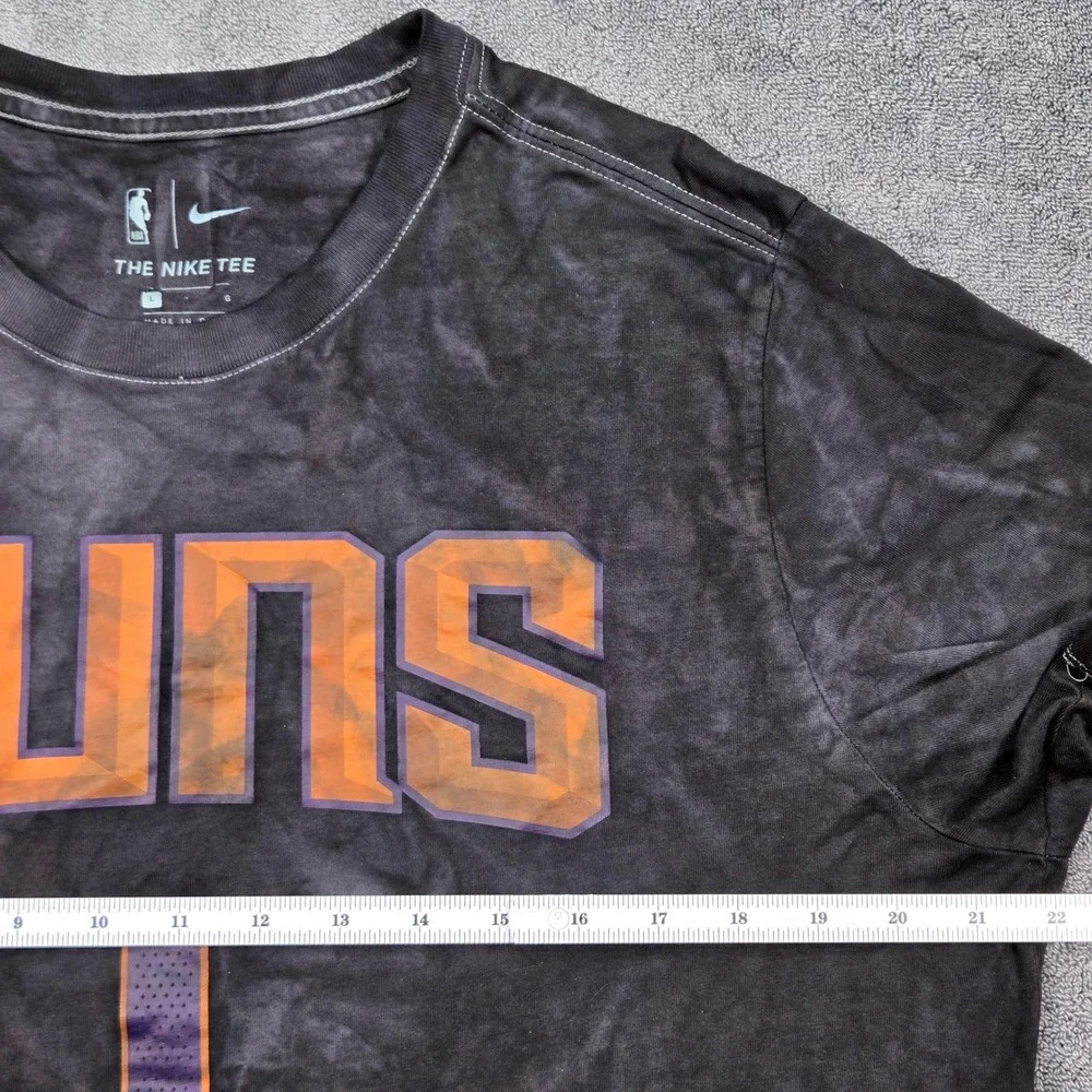 Nike‎ Phoenix Suns Devin Booker Mens Large Black Tie Dye NBA T-Shirt Good CV8548